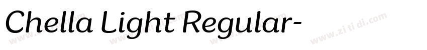 Chella Light Regular字体转换